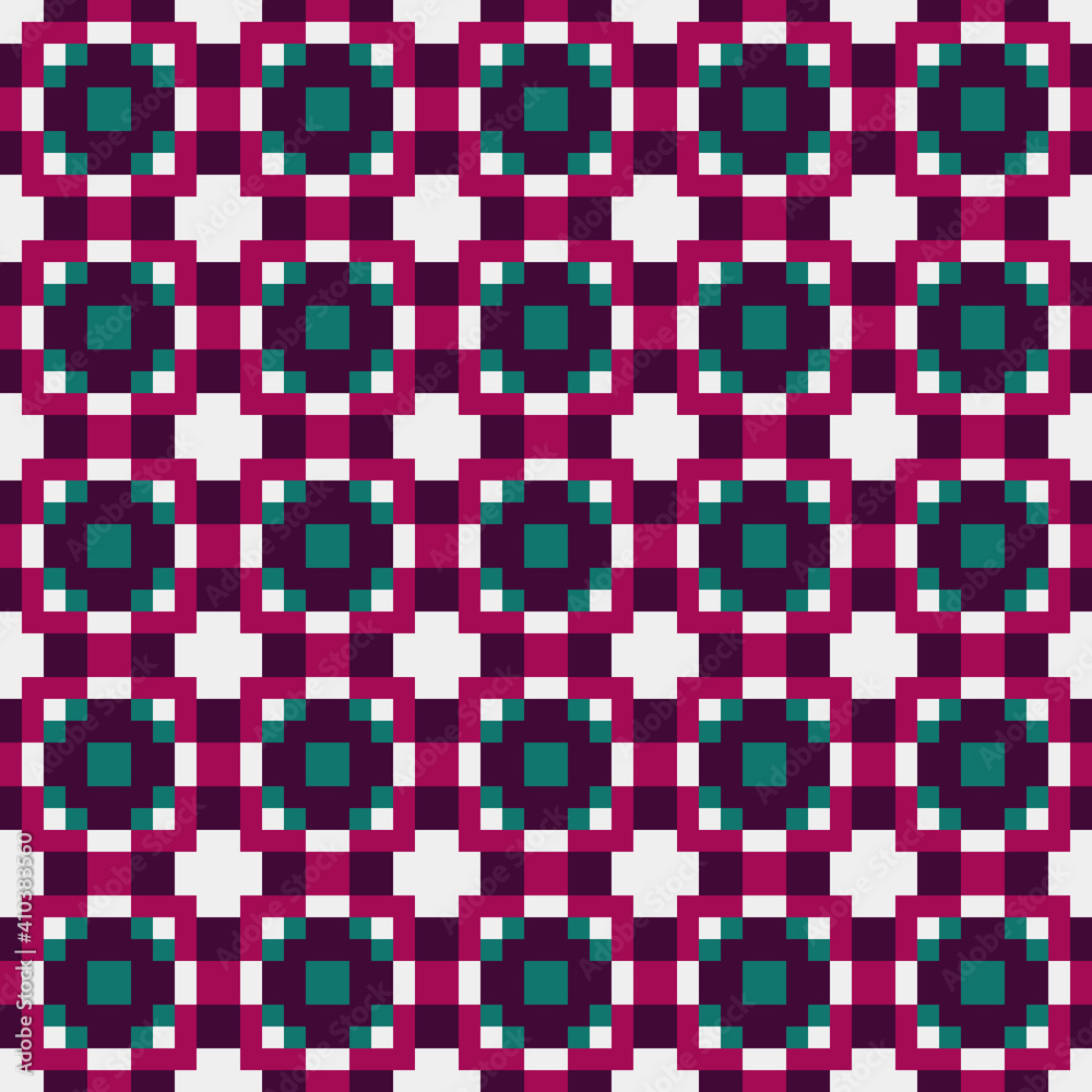 Fototapeta premium Abstract Cross Pattern generative computational art illustration