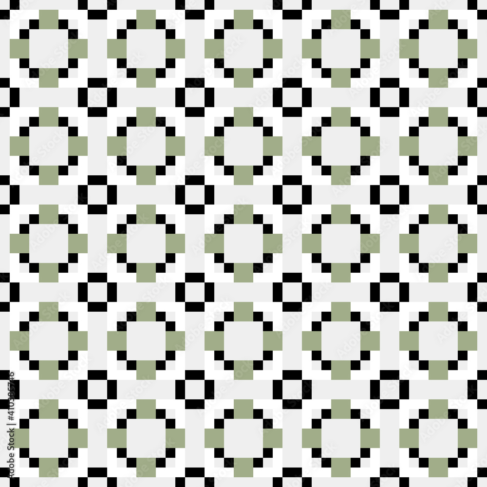 Fototapeta premium Abstract Cross Pattern generative computational art illustration