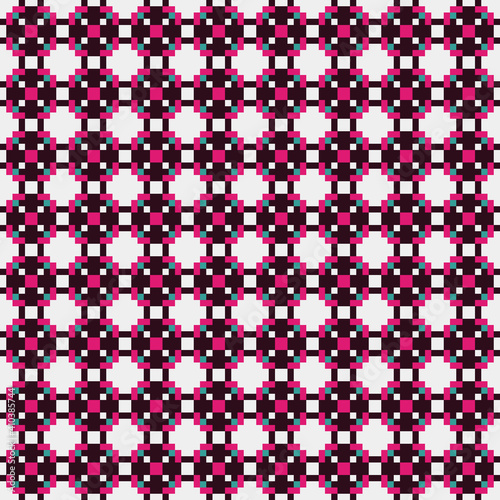 Abstract Cross Pattern generative computational art illustration