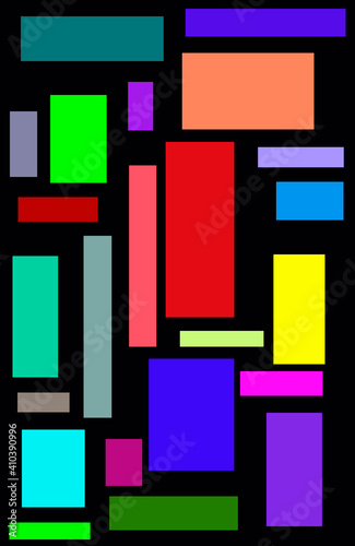 Abstract background with multicolored rectangles