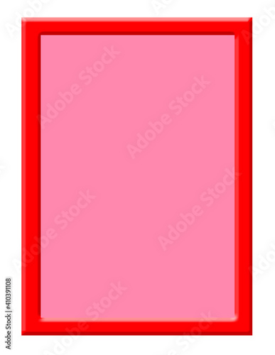 Red frame. Texture for design