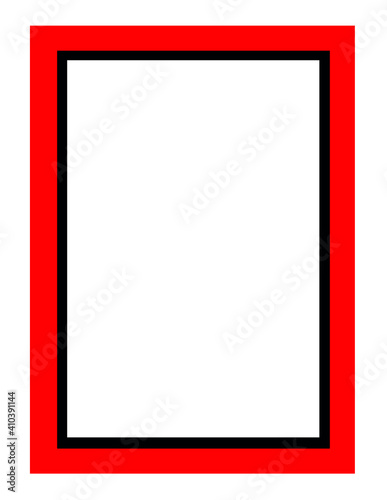 Red and black frame. Texture for design