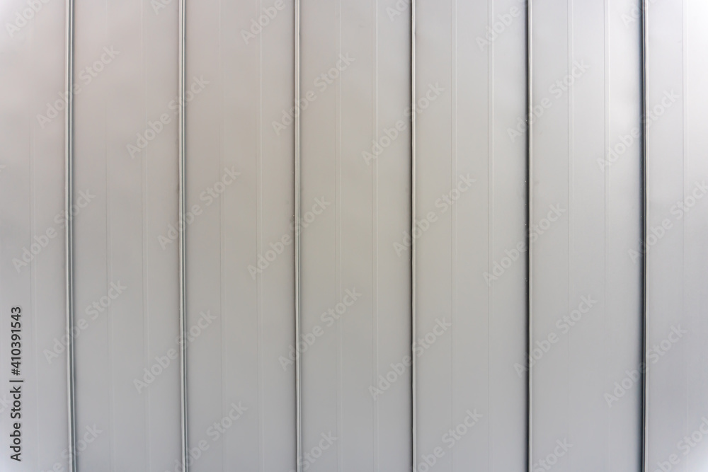 Obraz premium Metal profile wall, metal sheet pattern, corrugated board background