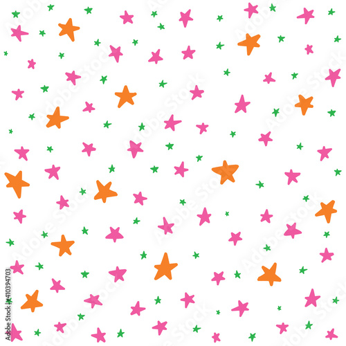 Star night seamless pattern template baby children kids