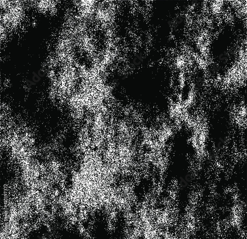 Abstract vector noise. Small particles of debris and dust. Distressed uneven background. Grunge texture overlay with rough and fine grains isolated on white background. Vector illustration. EPS10.