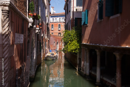 Venice, Italy - September 2020: Cozy canals of Venice