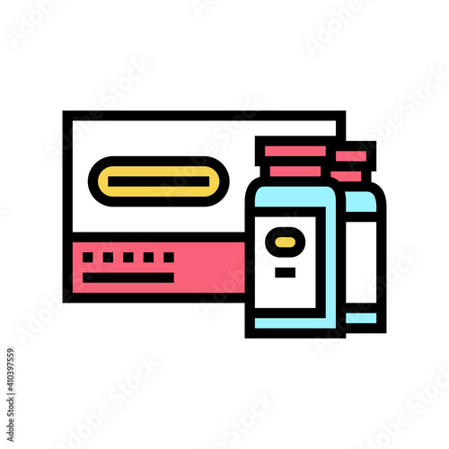 liquid probiotics color icon vector. liquid probiotics sign. isolated symbol illustration
