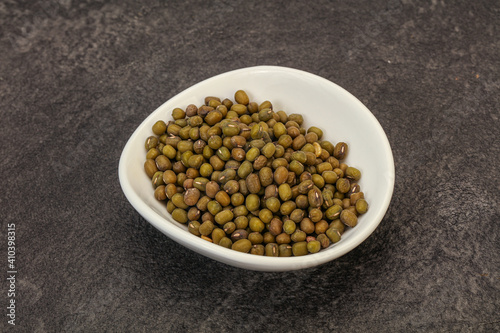 Vegetarian cuisine - dry green lentil