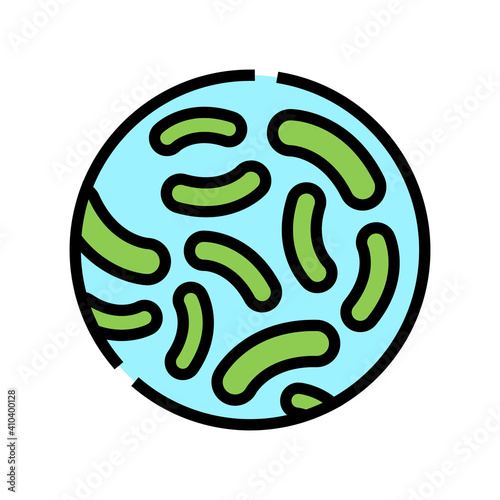 lactococcus probiotics color icon vector. lactococcus probiotics sign. isolated symbol illustration