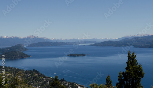 lake near the city of bariloche, landscape view from otto hill © Lautaro