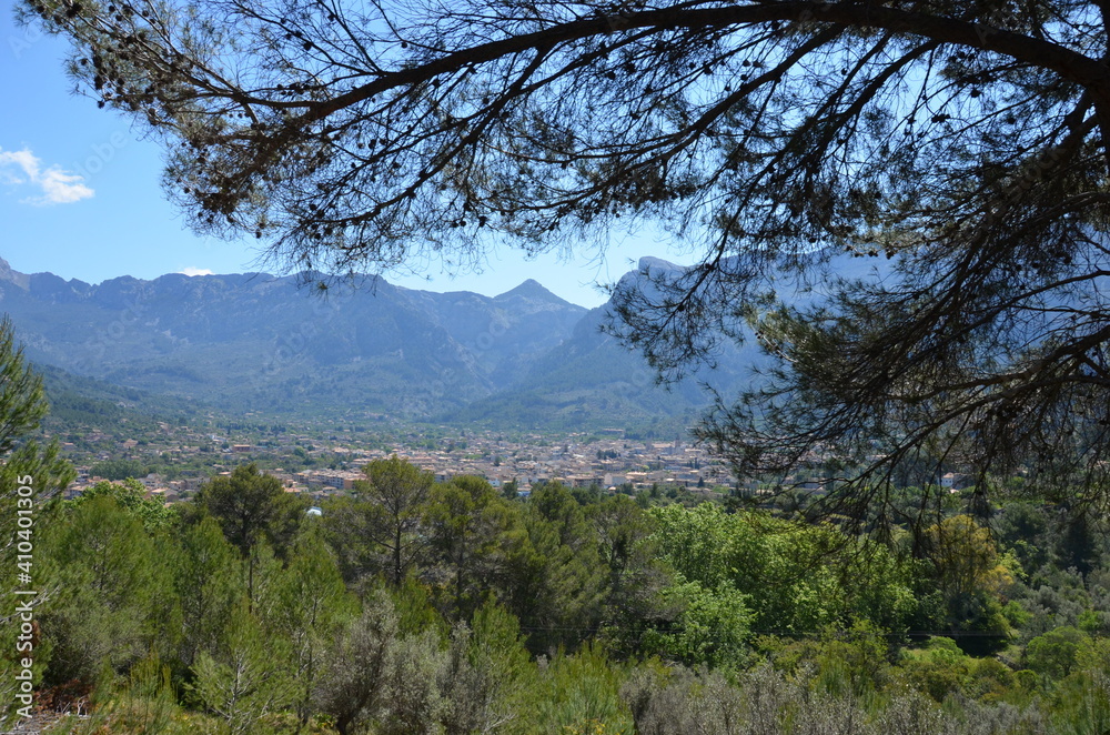 View of a small town somewhere in Mallorca