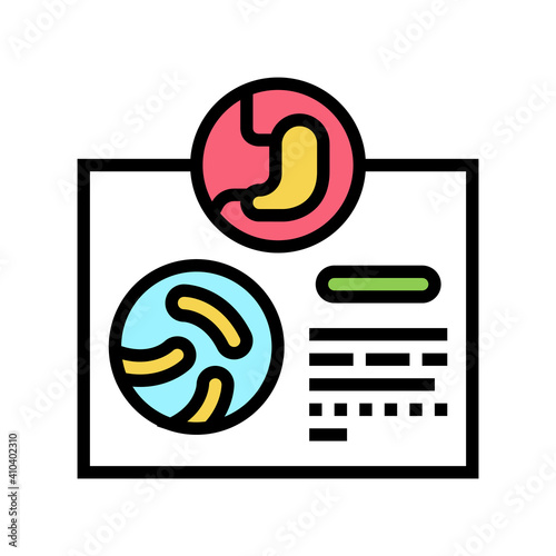 prescription probiotics color icon vector. prescription probiotics sign. isolated symbol illustration