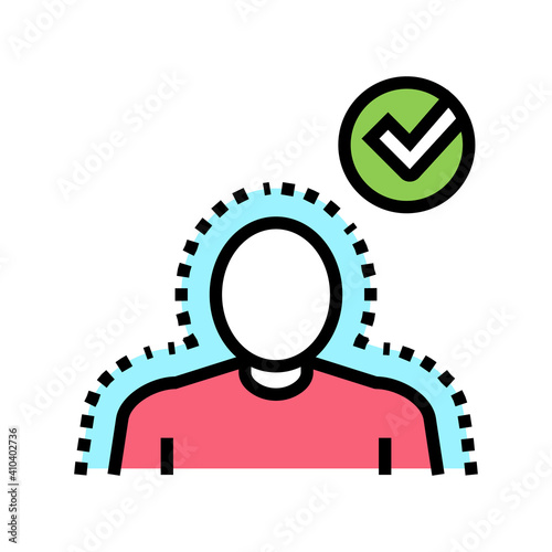 healthy human color icon vector. healthy human sign. isolated symbol illustration