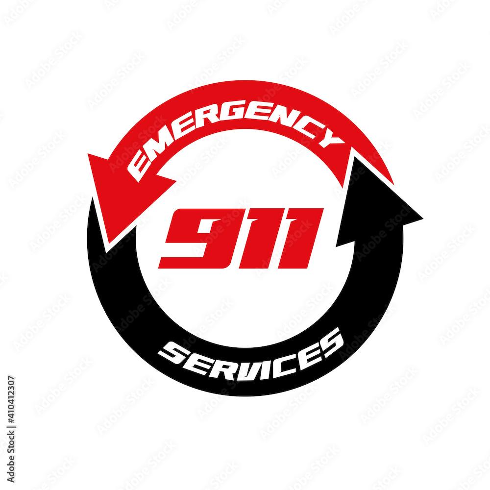 Obraz premium 911 emergency call 