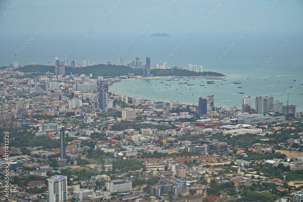 Thailand, Pattaya, helicopter photography.
