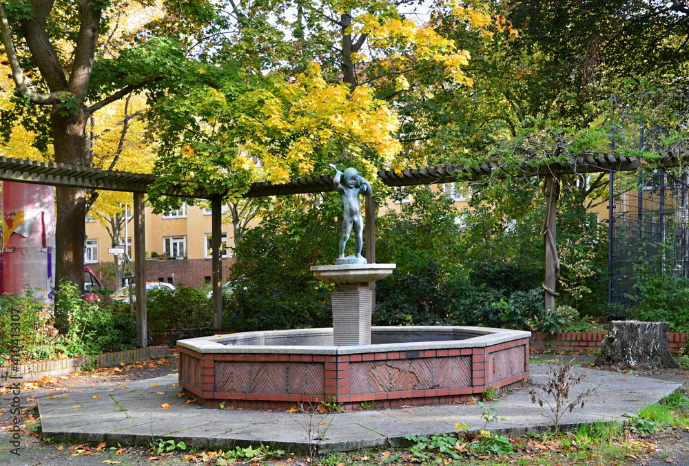 Park im Herbst im Stadtteil Schmargendorf, Berlin