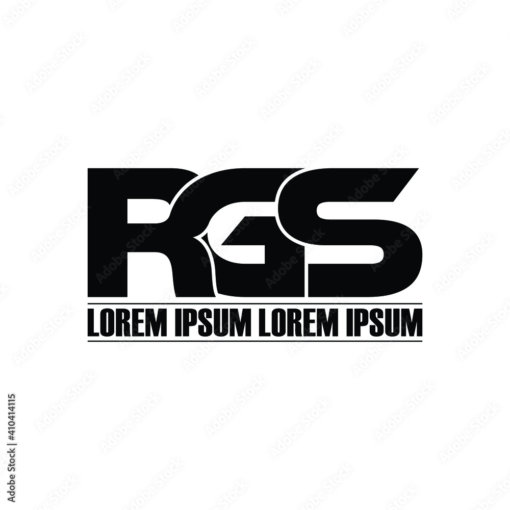 RGS letter monogram logo design vector RGS letter monogram logo design vector