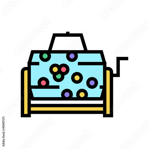 wheel lottery color icon vector. wheel lottery sign. isolated symbol illustration