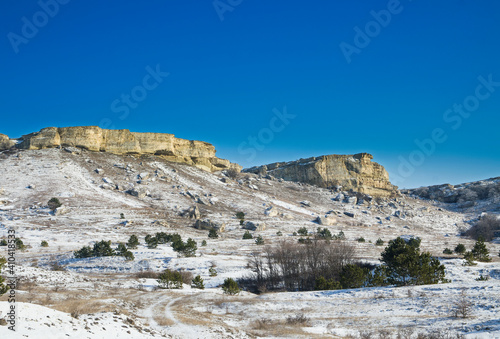 White hills in Crimea