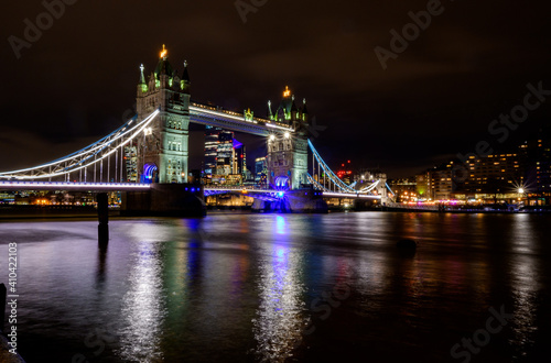 tower bridge at night