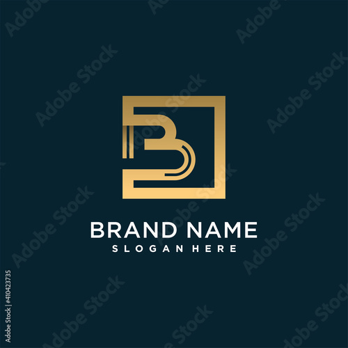 Creative letter logo with initial B for company or person, unique modern concept premium vector part 7