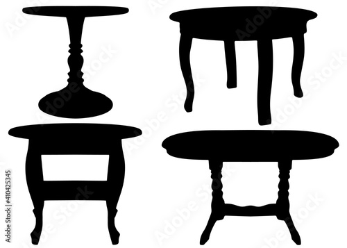 Round table for kitchen or living room set.