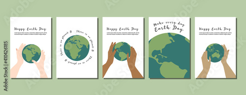Happy Earth Day, Earth Hour, environment safety celebration. Vector flat cartoon illustration. Perfect for card, poster, flyer, banner design
