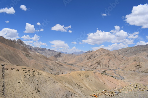 landscape of the mountains