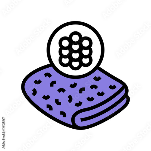 acrylic fabric color icon vector. acrylic fabric sign. isolated symbol illustration