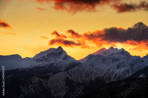 sunset in the mountains © Ivan