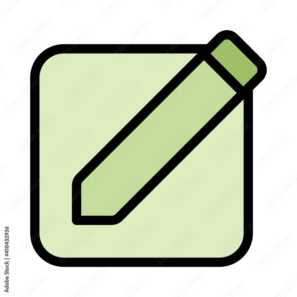 Edit icon design colorline style Edit icon design colorline style