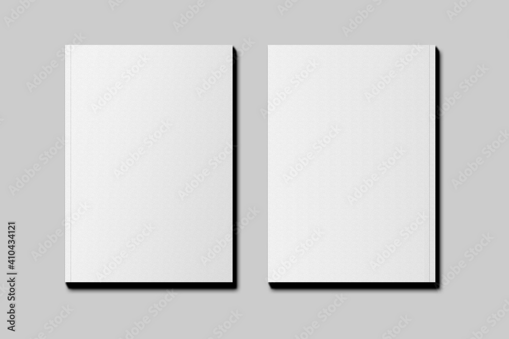 Realistic blank book illustration for mockup. 3D Render. Realistic blank book illustration for mockup. 3D Render.