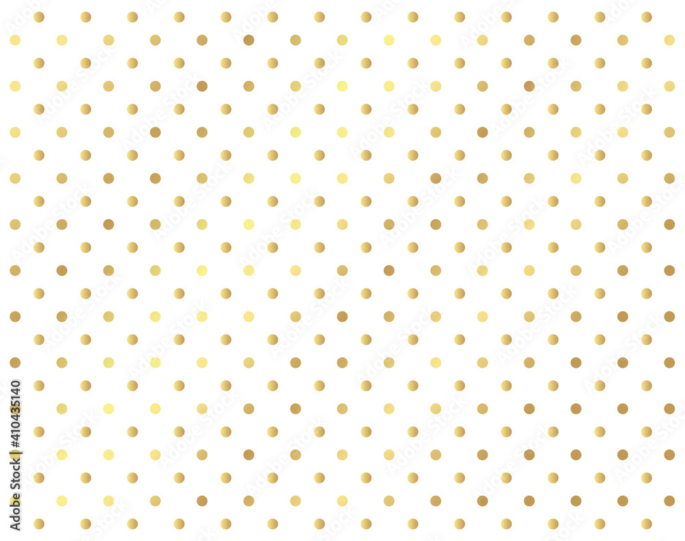 Gold polka dots pattern, colorful background - vector abstract b
