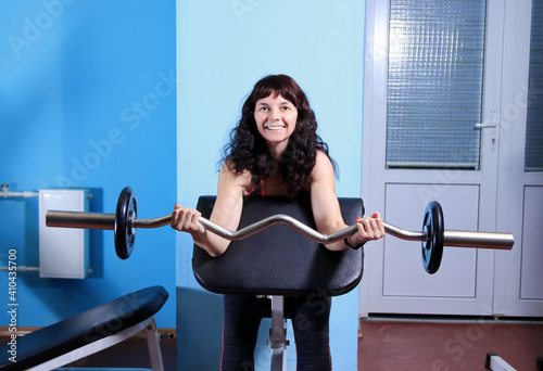 athletic woman in the gym