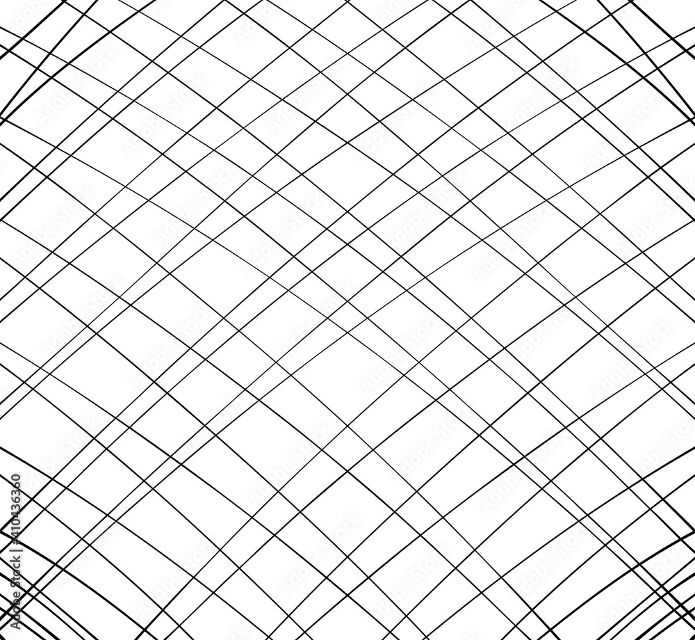 Line abstract pattern with hand drawn lines. wavy striped vector
