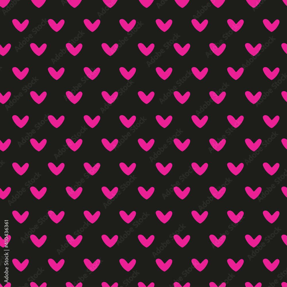 Hand drawn vector black pink Hearts Seamless Pattern. Romantic Valentine's Day, Birthday Holiday Texture. Abstract Love Background for fashion print, wrapping paper, textile, invitation, package, card Hand drawn vector black pink Hearts Seamless Pattern. Romantic Valentine's Day, Birthday Holiday Texture. Abstract Love Background for fashion print, wrapping paper, textile, invitation, package, card