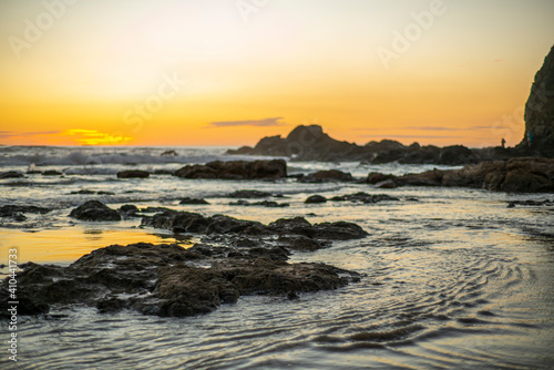 sunset at the beach