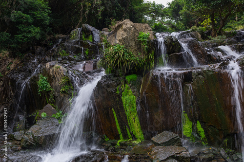 Cascade waterfall river in tropical forest