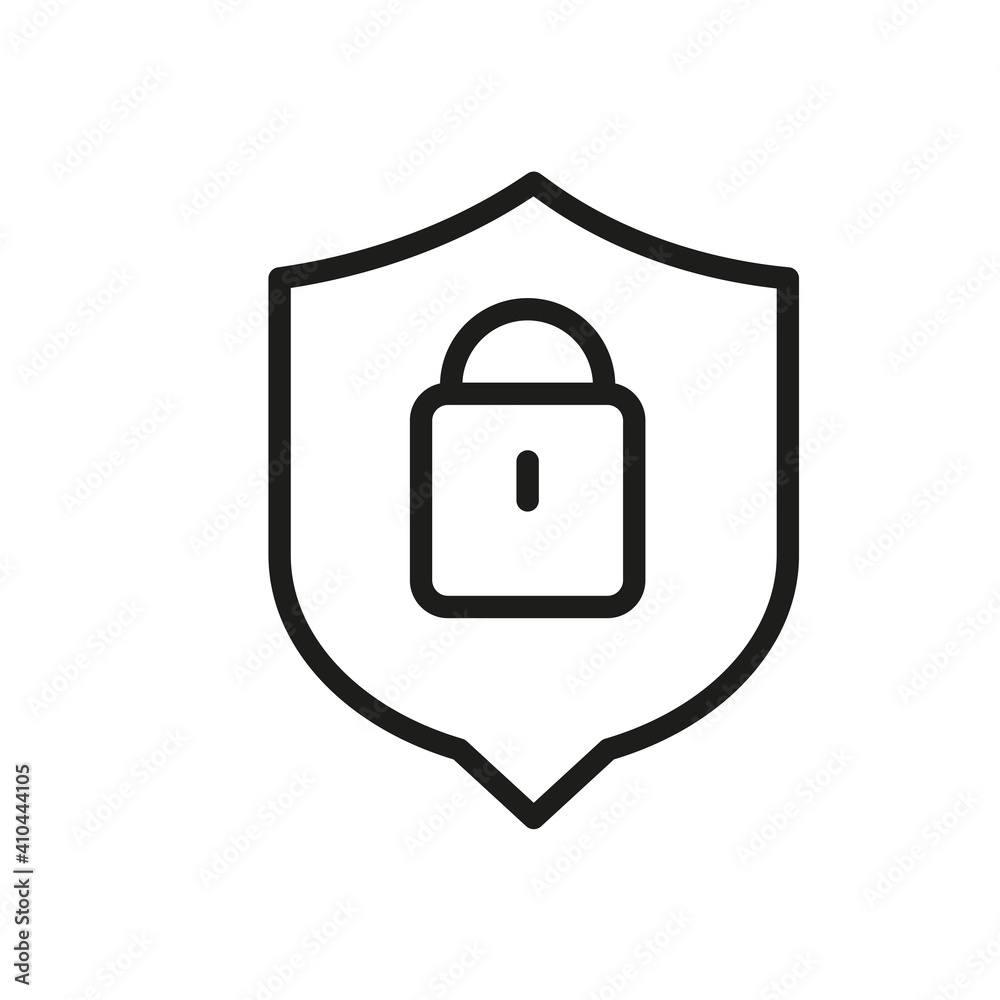 Outline Vector Icon Shield, Protect, Defense Outline Vector Icon Shield, Protect, Defense