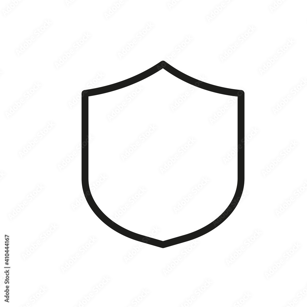 Outline Vector Icon Shield, Protect, Defense Outline Vector Icon Shield, Protect, Defense
