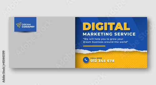 Corporate business social media cover web banner