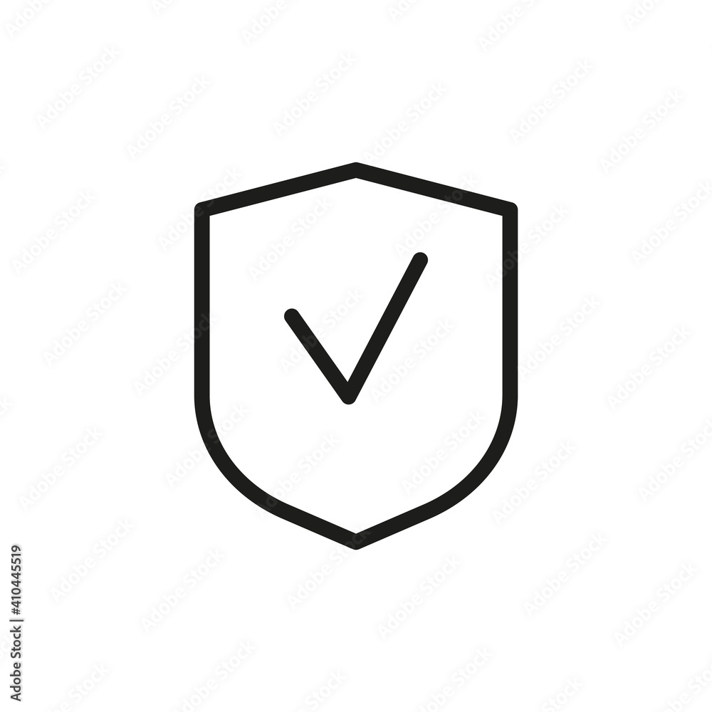 Outline Vector Icon Shield, Protect, Defense Outline Vector Icon Shield, Protect, Defense