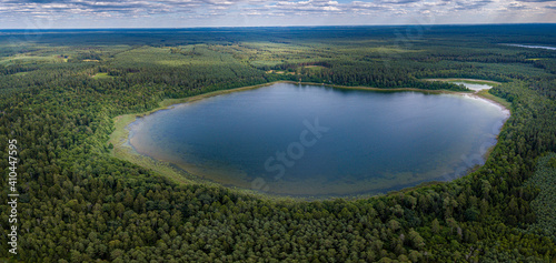 Lake Brozane located near Augustow Poland 