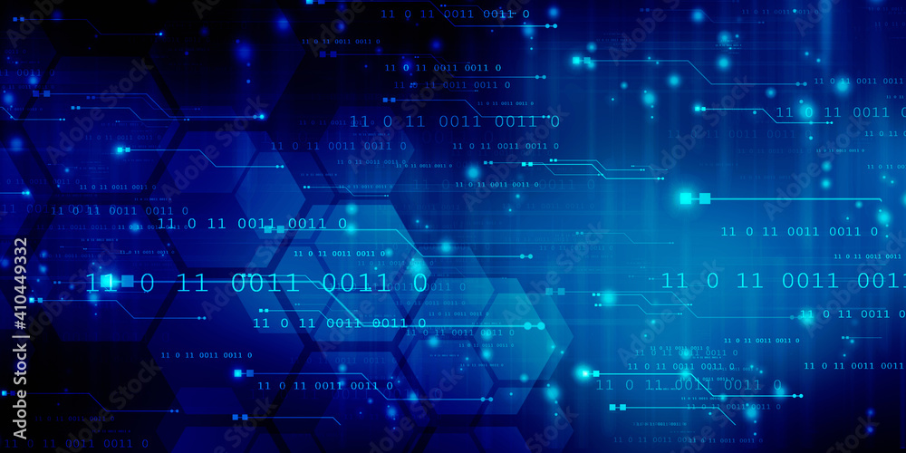 2d illustration abstract digital binary data on computer screen 2d illustration abstract digital binary data on computer screen