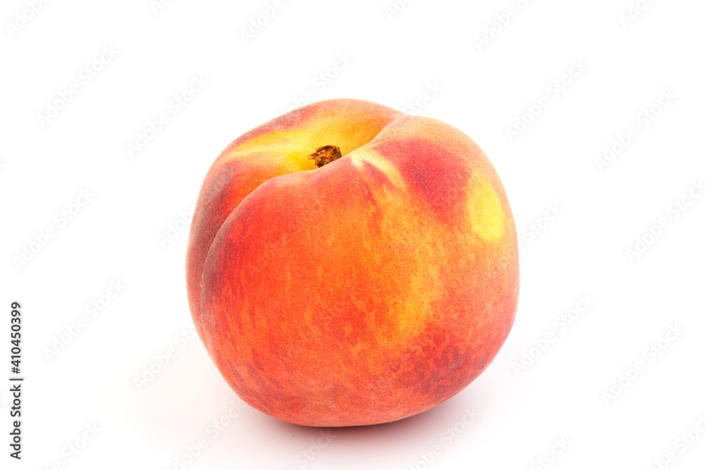 Summer fruit background. Ripe juicy peaches on white background. Copy space. Fresh organic fruit vegan food. Harvest concept Summer fruit background. Ripe juicy peaches on white background. Copy space. Fresh organic fruit vegan food. Harvest concept