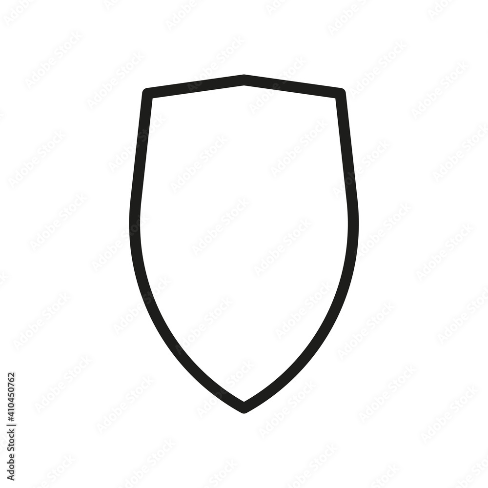 Outline Vector Icon Shield, Protect, Defense
