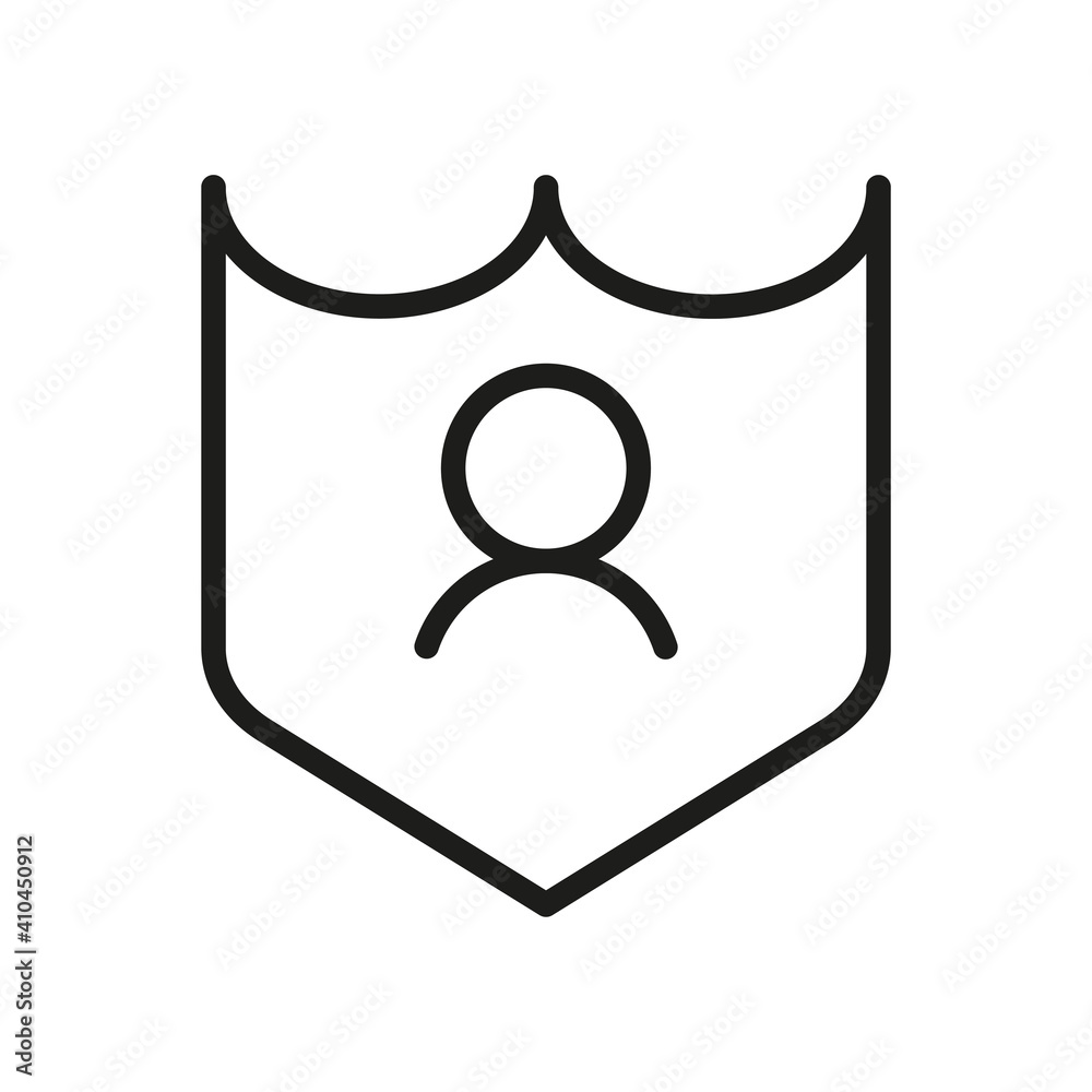 Outline Vector Icon Shield, Protect, Defense Outline Vector Icon Shield, Protect, Defense