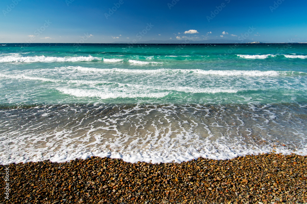 blue sky and tropical calm sea for background blue sky and tropical calm sea for background