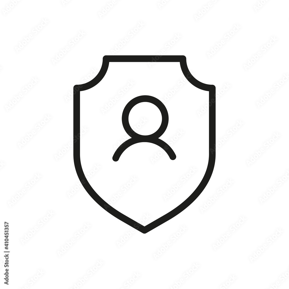 Outline Vector Icon Shield, Protect, Defense Outline Vector Icon Shield, Protect, Defense