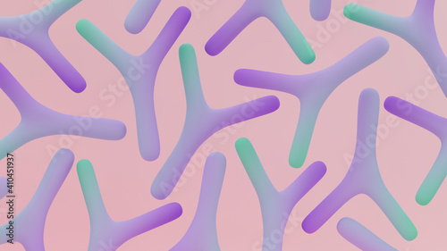 Antibodies in the blood.